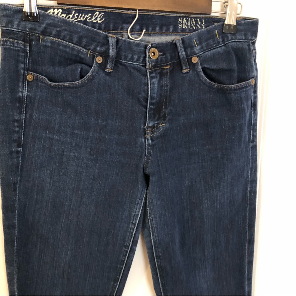 Madewell Skinny Skinny Dark wash Jeans Size 29 by 32 - Picture 3 of 11